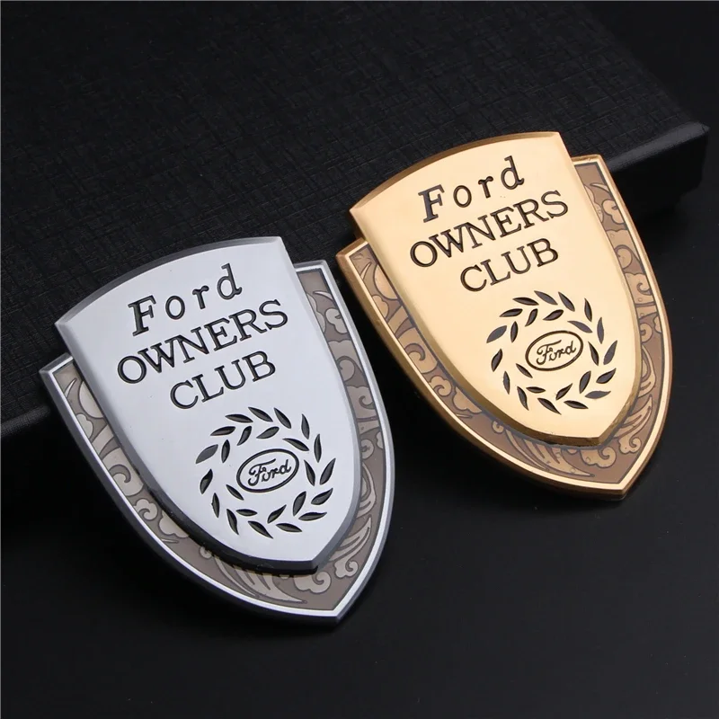 Auto Accessories Shield Badge Car Sticker for Ford Fusion Transit Fiesta Monde Focus Maverick Smax Ranger Kuga Window Body Decal