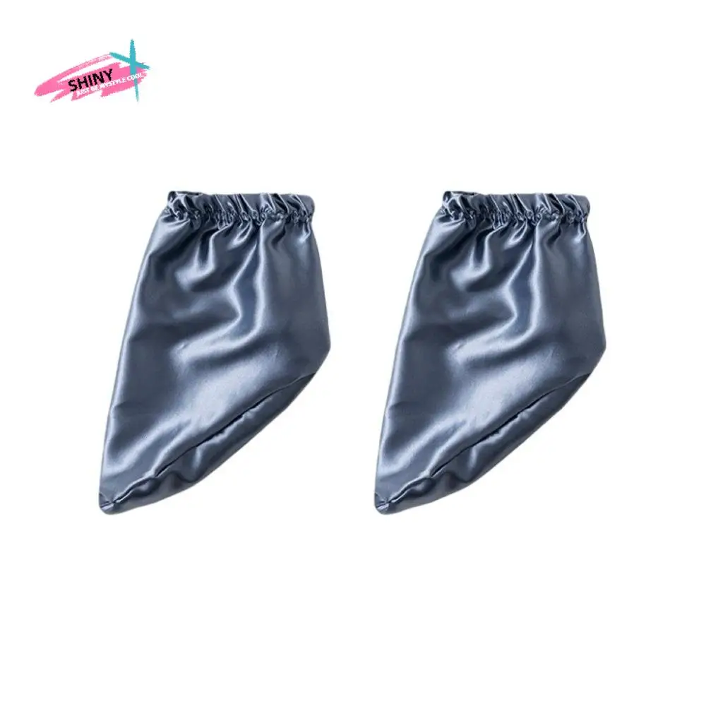

Glossy Silk Sleeping Socks Night Wear Postpartum Care Loose Foot Covers Solid Color Soft Air Conditioning Socks Sleep Time
