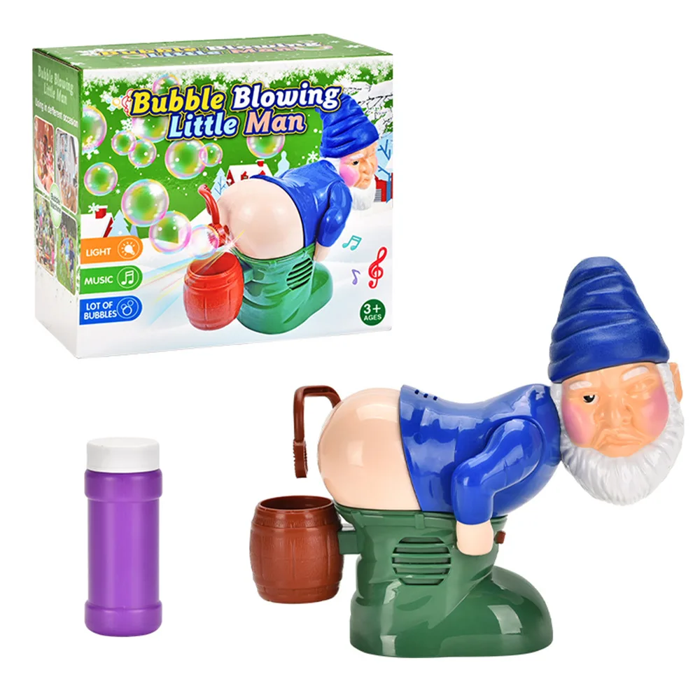 Funny Santa Claus bubble machine with light and music bubble liquid novelty bubble machine tricky toys