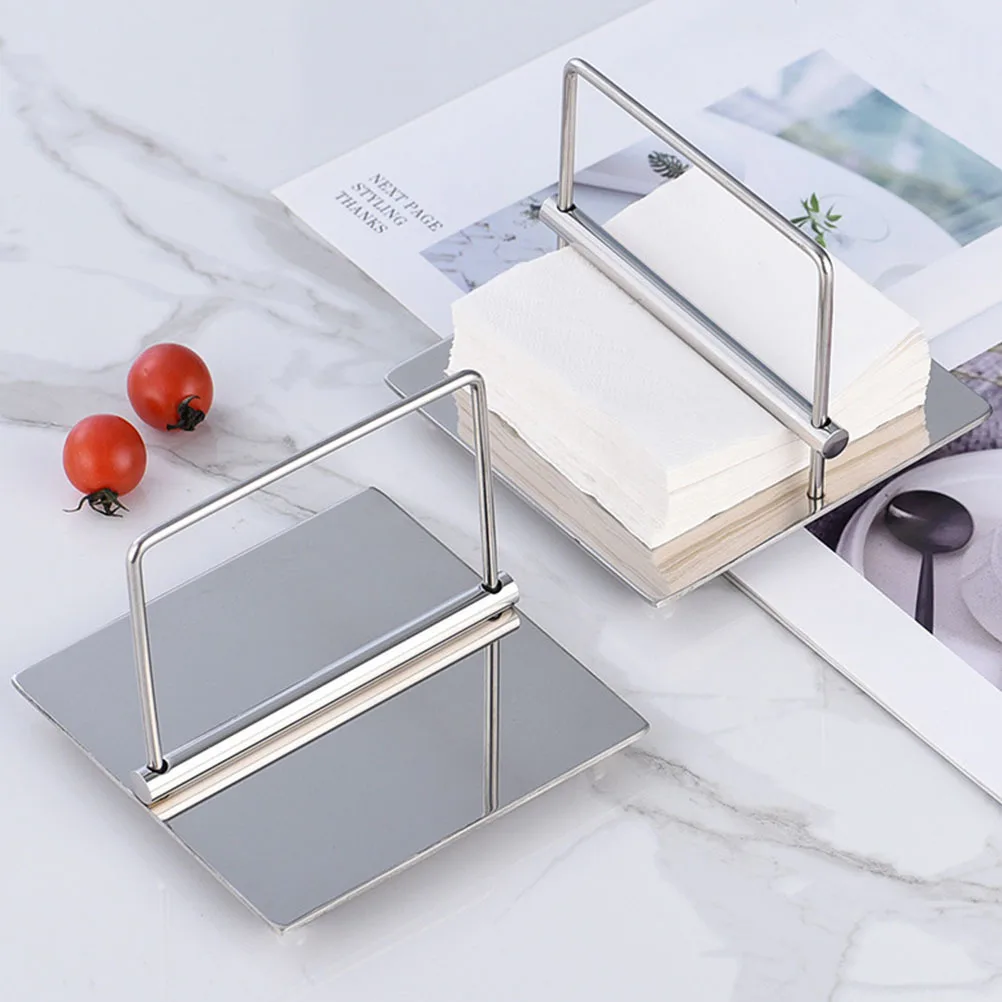 

1Pcs Household Tissue Holder Stylish Napkin Stand Scratch Resistant Surface Ideal for Bathroom Restaurant