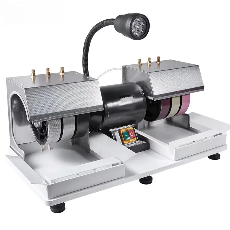 6-inch 1800 RPM Gemstone Grinding and Polishing Machine 1/4 Horsepower with Light and Water Pump Specifically for Faceting
