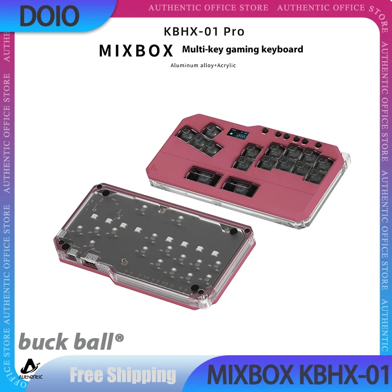 Doio Hitbox MIXBOX KBHX-01 Pro MINI Gamer Keypad Aluminium Keypad Hot Swap Ps5 Customized Oled Keypad For Computer Gaming Gifts