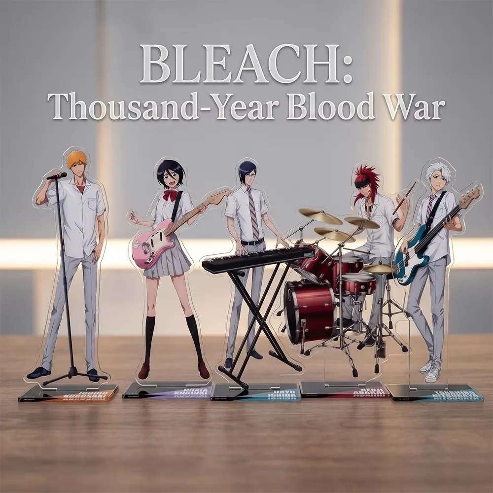 New BLEACH-Thousand-Year Blood War Karaoke Ver 15CM Double Sided Acrylic Stand Keychain 2026 New Anime Stand Ichigo Rukia Gift