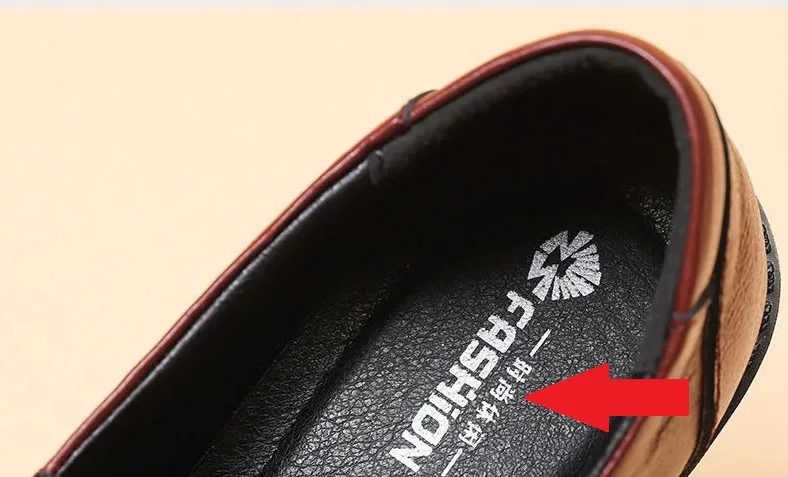 Echt leder Ballerinas Schuhe Frauen Vintage Luxus hochwertige Slipper Damen Mokassins lässig elegante Damen breite Schuhe – Detail 15