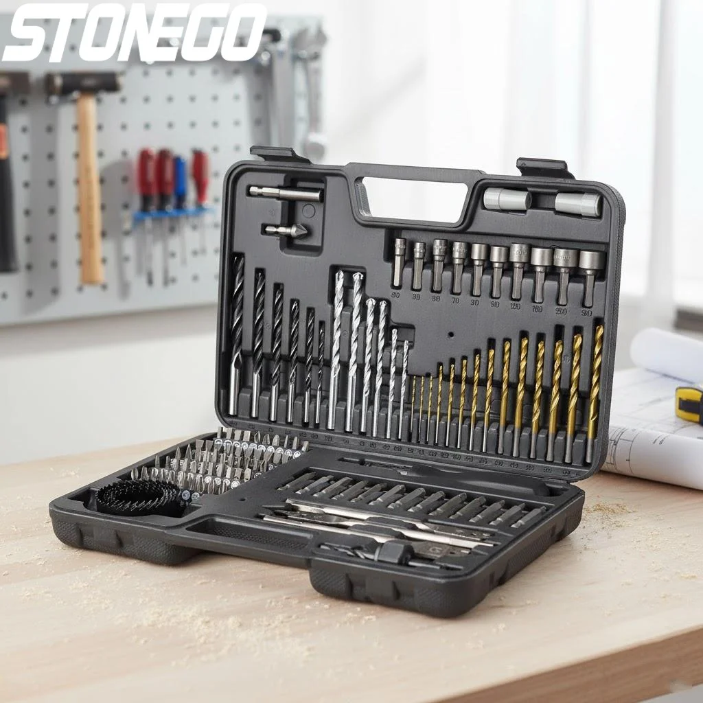 

Набор сверл из 111 предметов: спиральные сверла, центровочные сверла, сверла для плоских отверстий, строительные ручные инструменты для деревообработки