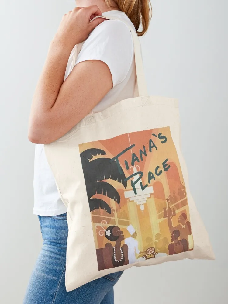 

Tiana's Place Tote Bag reusable shopping bags bags for women Canvas bag bag for beach