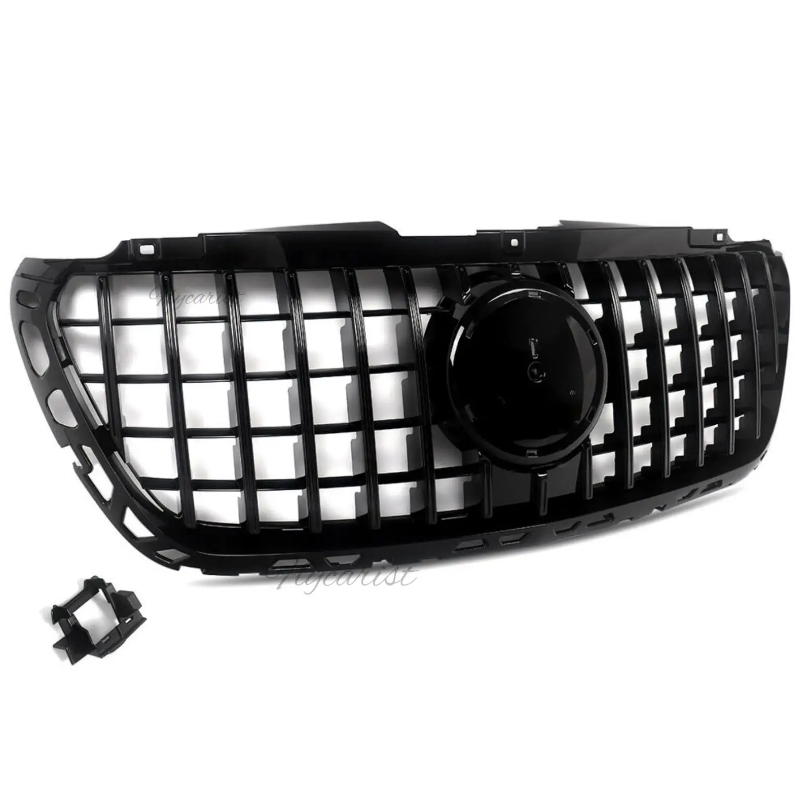 Gloss Black Front Bumper Racing Grille For Mercedes Sprinter 1500 2500 3500 W907 2018+