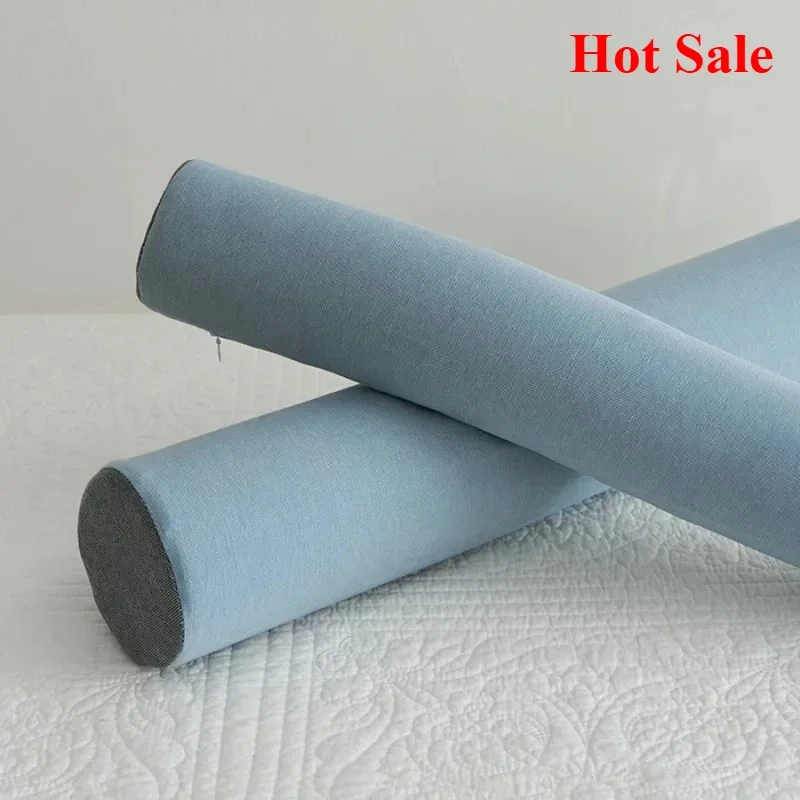 Multi-functional latex cylindrical pillow traction reverse bow straightening sleep cervical natural neck pillow adult