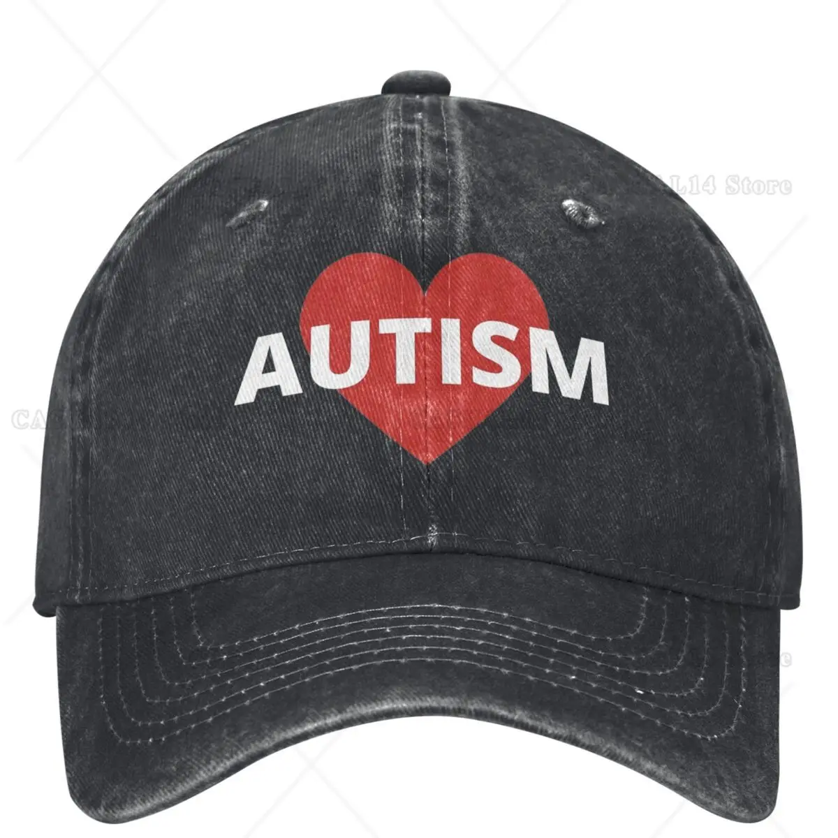 

Autism Is My Heart Baseball Cap Cool Autism Y2k Funny Couple Women Hip Hop Hats Sunshade Hiking Fishing Snapback Cap Gift