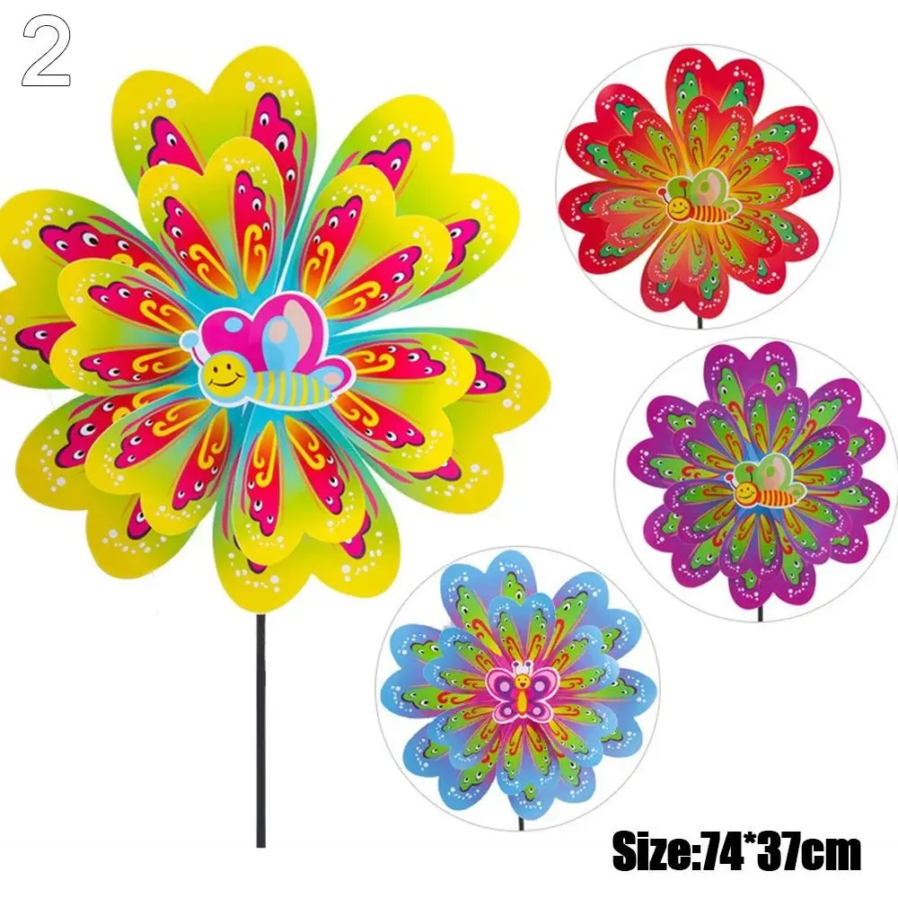 

Kids Toys Cartoon Children Toys Colorful Animal Windmills Plastic Wind Spinners DIY Wind Spinners Layout Pinwheels Toys