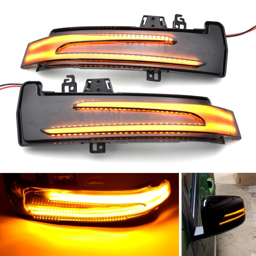 2 Stuks Dynamische Richtingaanwijzer Led Licht Zijspiegel Indicator Voor Mercedes Benz W204 CLA A B C E S GLA GLK CLS Klasse W176 W212
