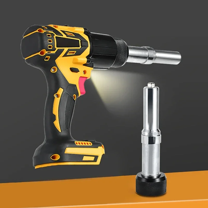 Pistola remachadora eléctrica de 2,4-4,8mm, tuerca remachadora sin escobillas, herramienta remachadora automática de inserción de taladro para batería Makita inalámbrica