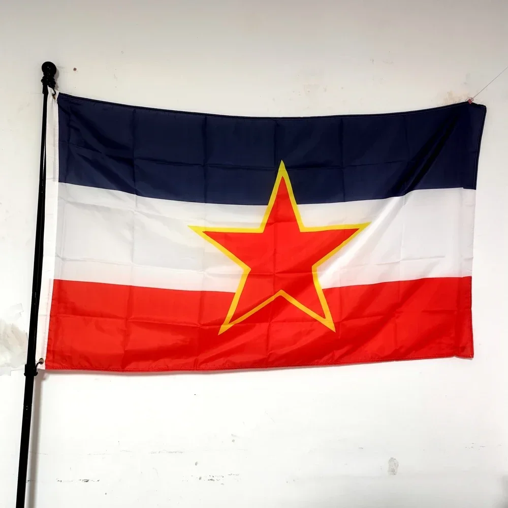 

Yugoslavia National Flag - 90x150cm Polyester Digital Print Hanging Banner for Outdoor & Indoor Wall Decor