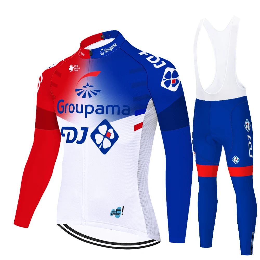 New Summer Spring 2024 FDJ conjunto ciclismo masculino cycling jersey abbigliamento mtb velo homme 자전거옷 자전거의류 אופניים kit bike