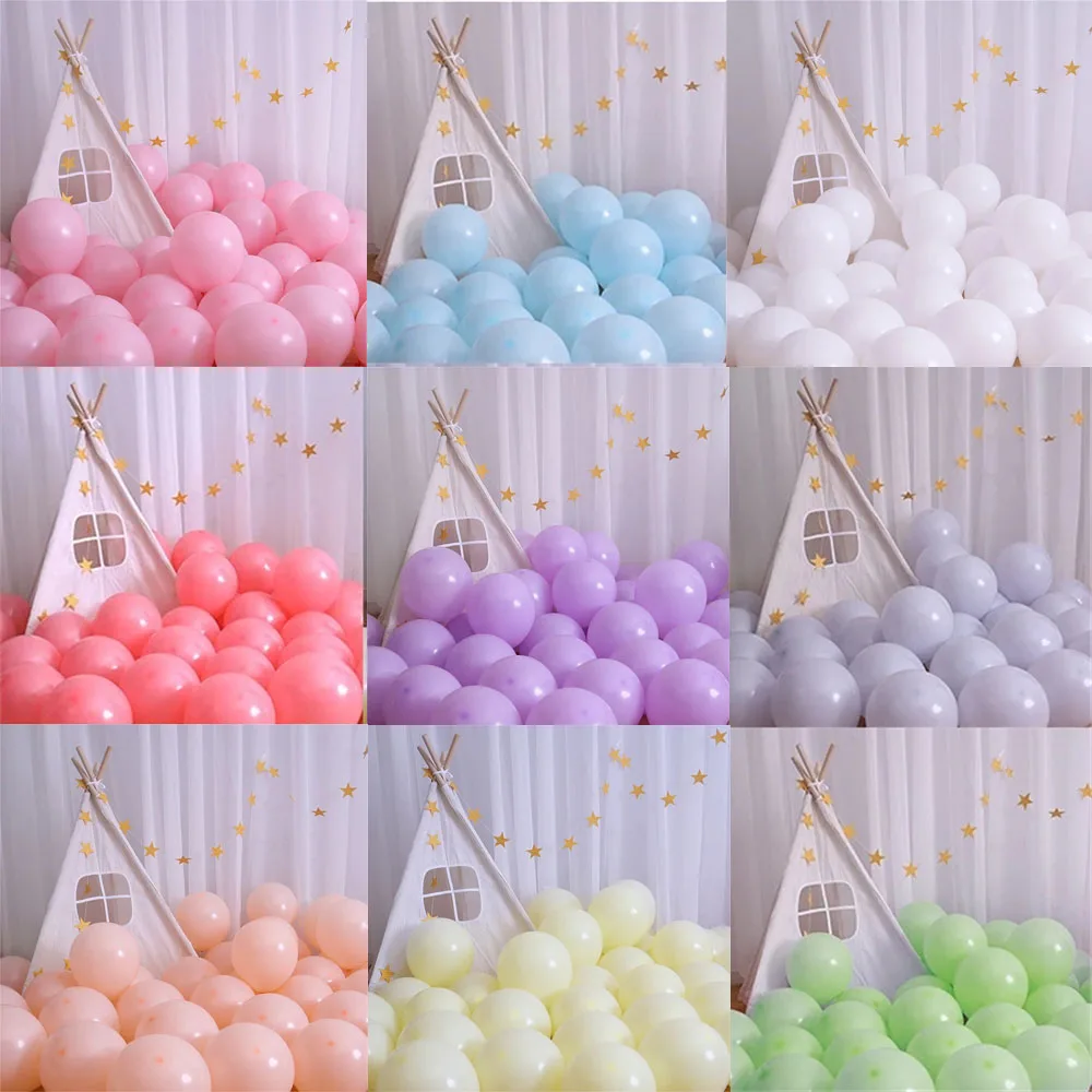 12inch Macaron Pink Blue Balloons Pastel Latex Colorful Balloon Wedding Birthday Party Decoration Baby Shower Globos