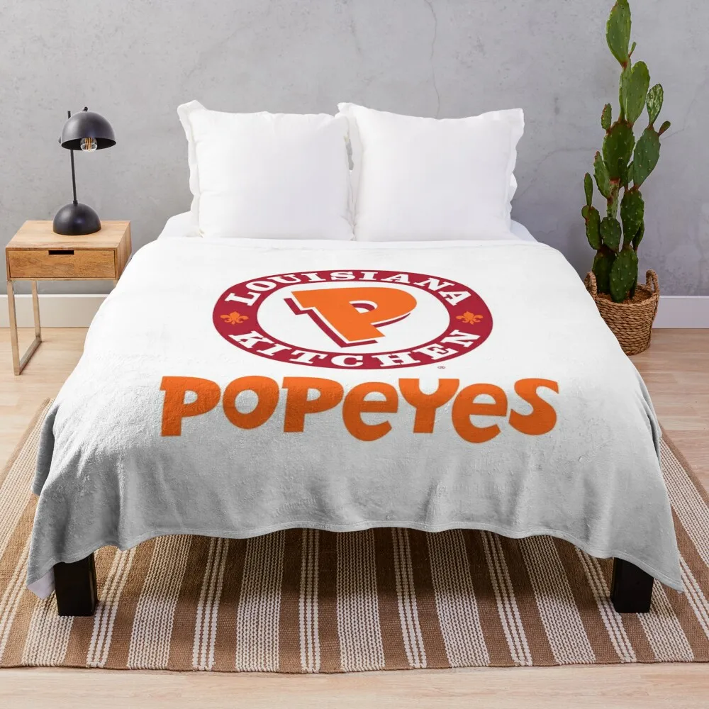 Popeyes Louisiana Kitchen (Popeyes) Throw Blanket warm for winter Luxury Brand Blankets