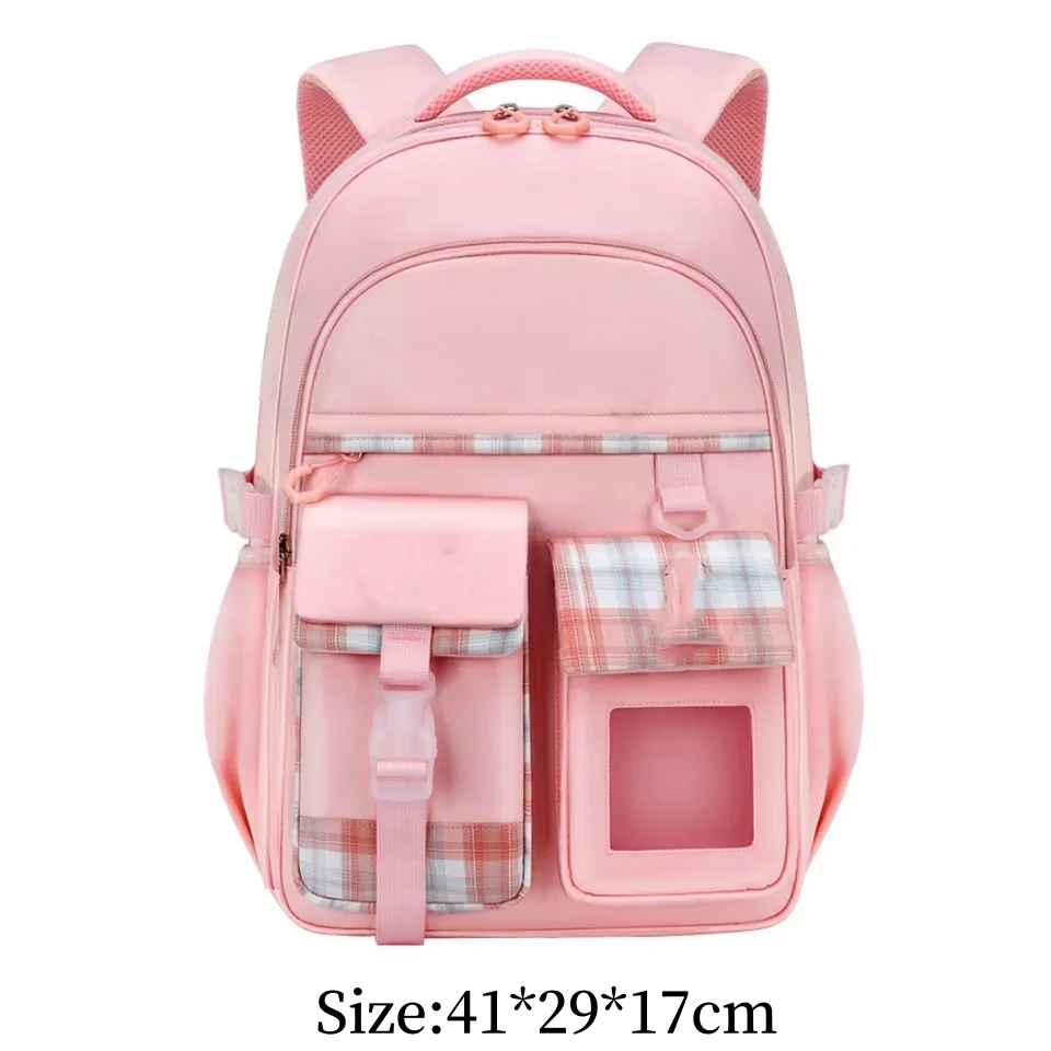 Girls School Bag Lightweight Spine Protection Backpack Large Capacity Waterproof Elementary Student Kids Japanese Korean Popular