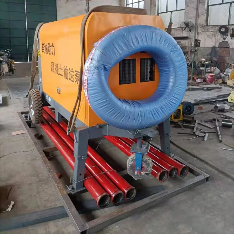 High Quality Diesel Portable Concrete Pump Machine Trailer Concrete Pumps for Sale Price