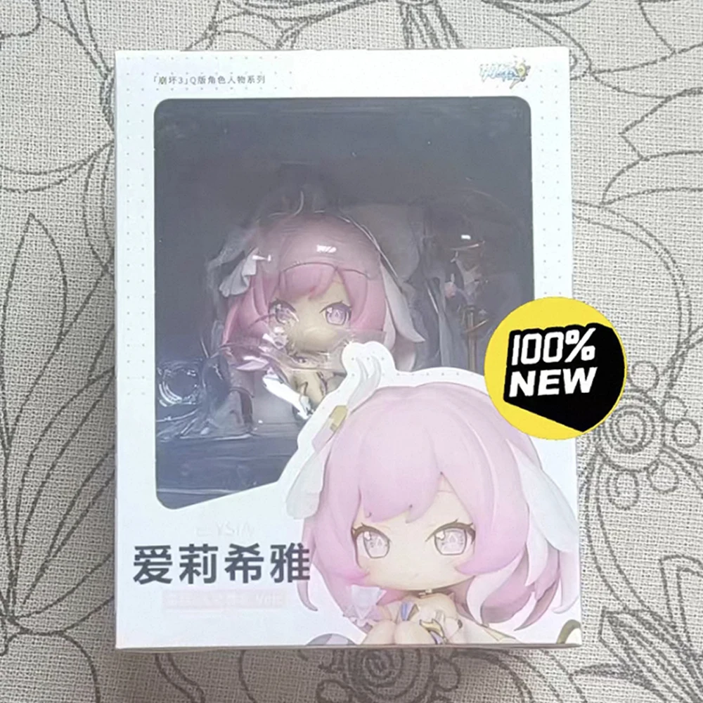 В наличии оригинальная модель miHoYo Honkai Impact 3 Elysia Q, аниме-фигурка, коллекционная игрушка, подарок для девочек.
