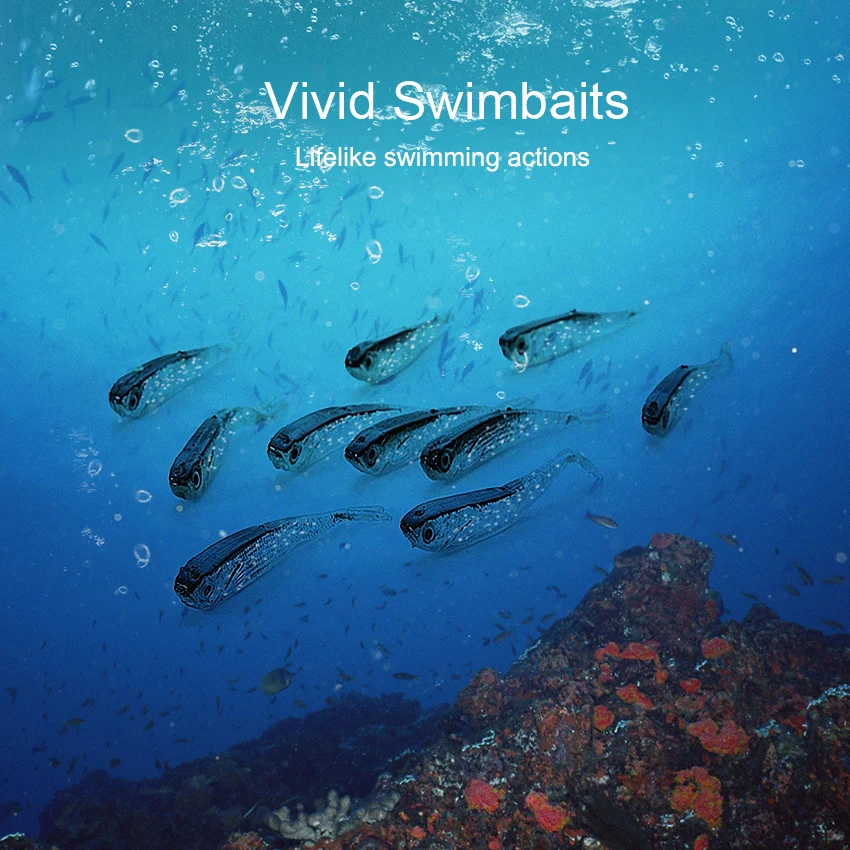 Ackibbik 24 قطعة طعوم صيد السمك الناعمة سيليكون الطعوم الاصطناعية طعوم السباحة أسماك البلمة الناعمة لملحقات صيد سمك السلمون المرقط #4