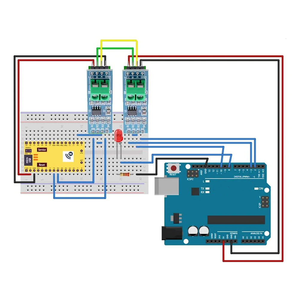Módulo de interfaz TTL a RS-485, transceptor MAX485 RS485, placa de desarrollo SCM para Arduino RPI, 10 Uds.