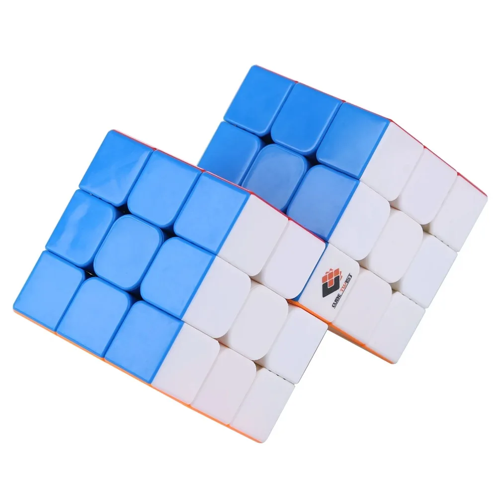 Twist Magic Speed Cube Puzzle Toy para crianças, Double 3x3 Conjunta, presente colorido para meninos, novo