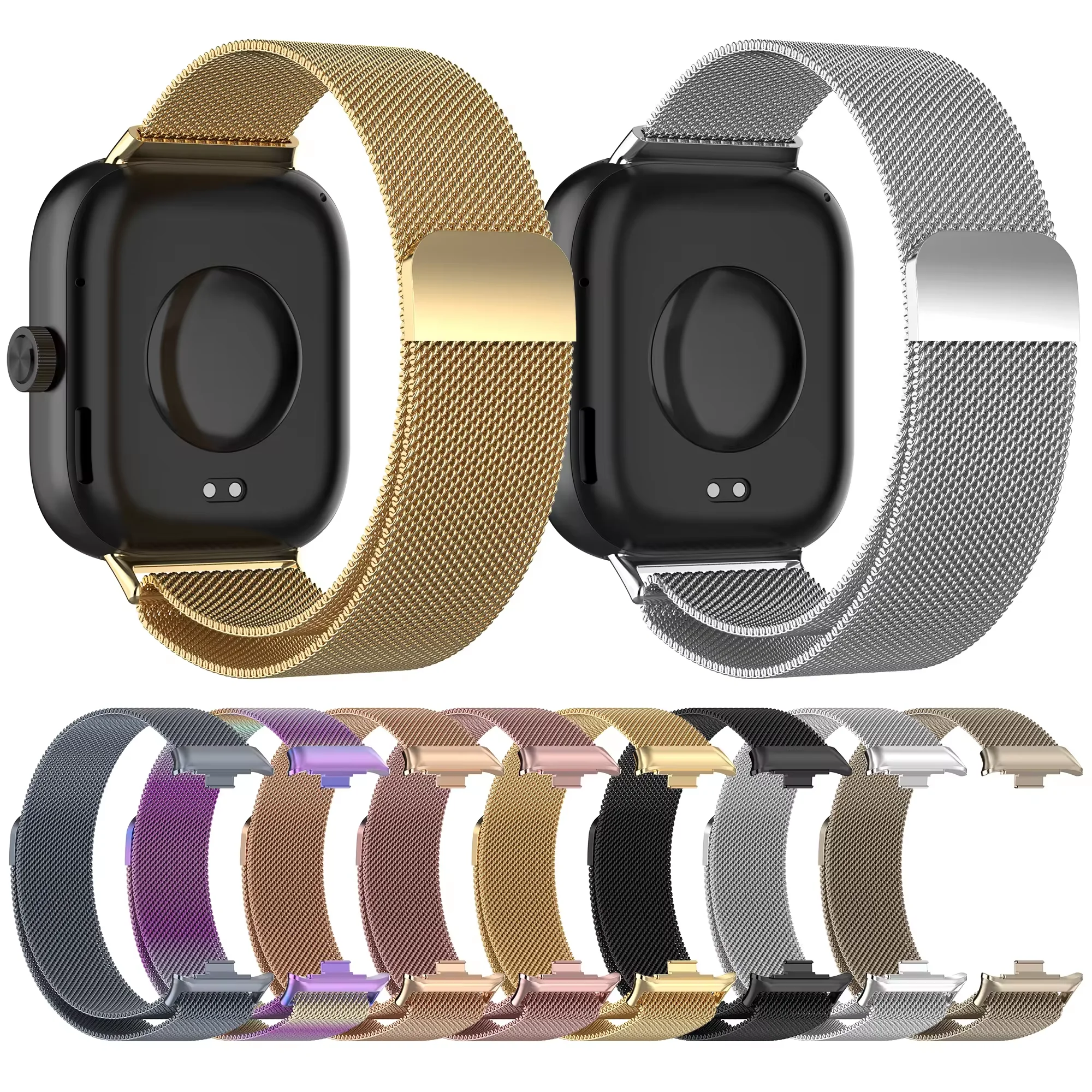 

Stainless steel band For Redmi Watch 4 strap accessories Metal Magnetic wrist Belt Correa Bracelet For Xiaomi miband 8 Pro Band