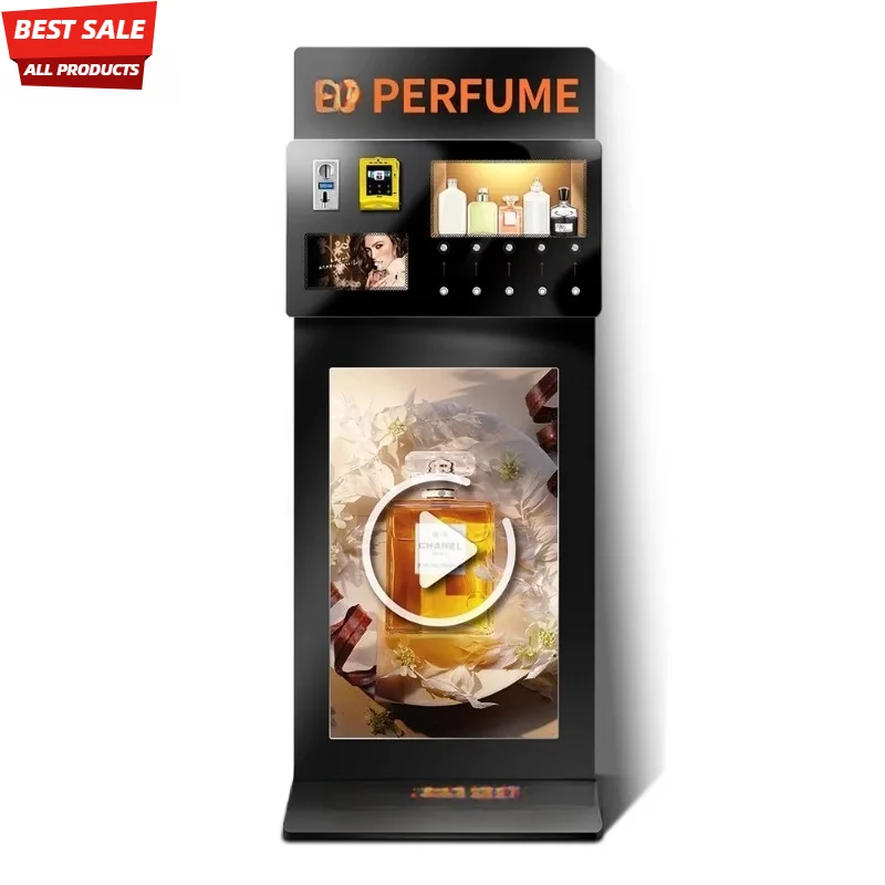 China Manufacturers Smart 43 Inch Hd Advertising Screen Large Capacity Perfume Vending Machine With Stand Customized