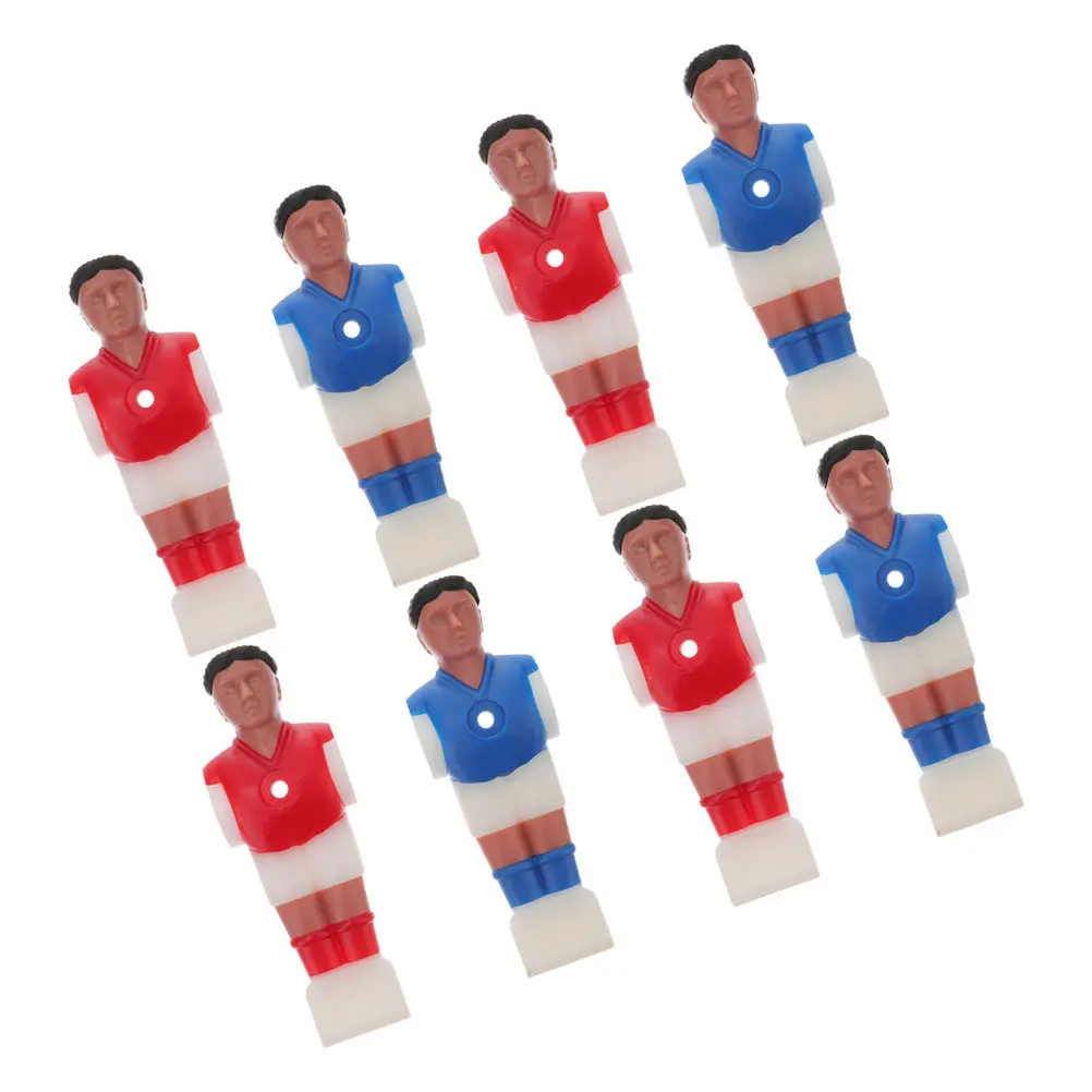

8Pcs Football Machine Figures Simulation Table Football Figures Replacement Parts Foosball Player Statues Desk Soccer Players