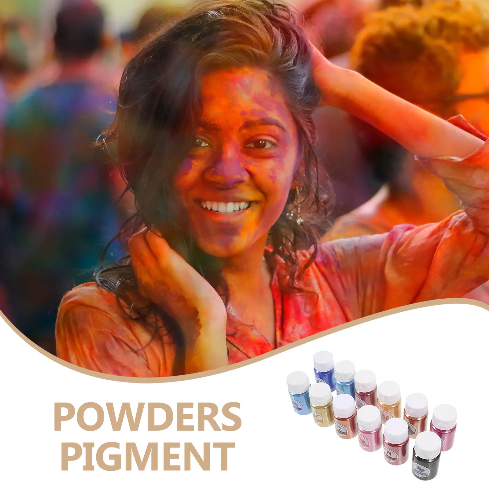 12 Bottles Pearl Mica Pigment Powder Coloring Powder Resin Epoxy Craft Supplies DIY Cosmetics Drawing Pigment Drawing Materials
