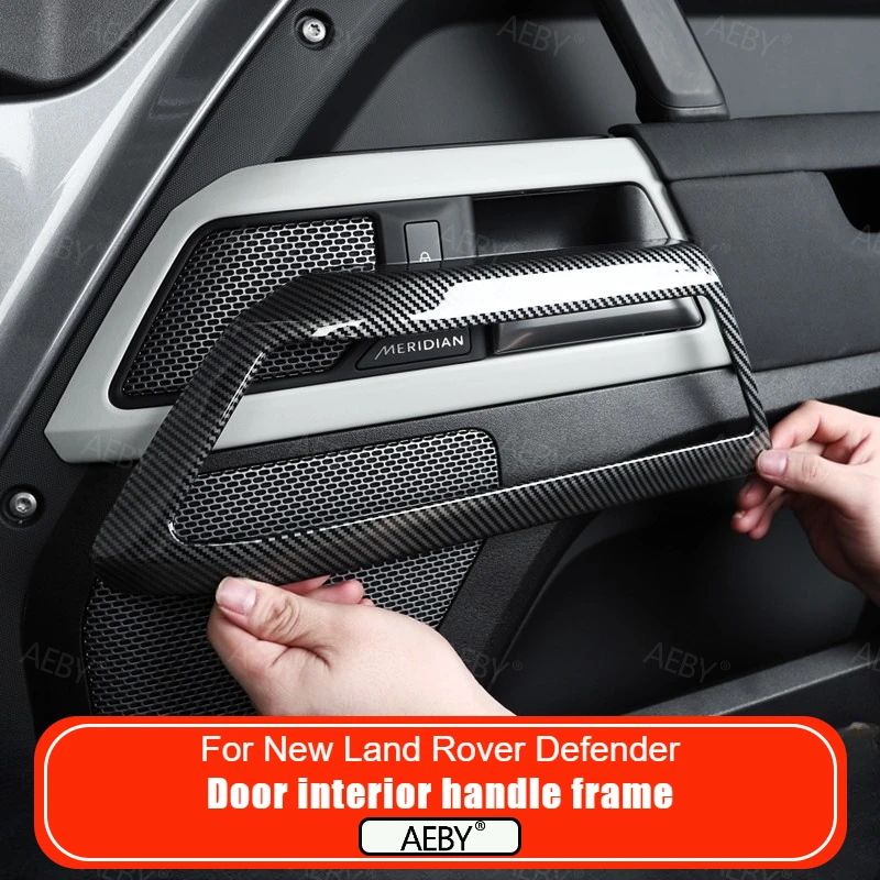 For New Land Rover Defender 90/110 2020-2026 Door interior handle decorative cover frame,Door handle frame cover,Interior