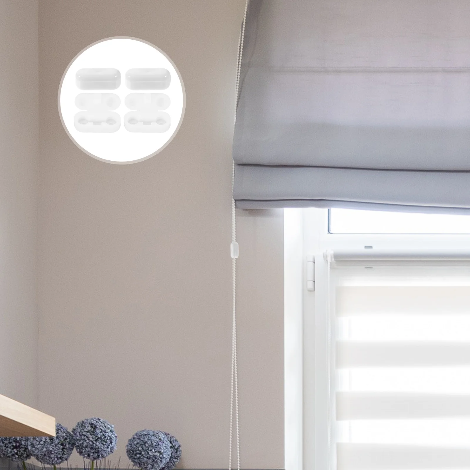 

50pcs Vertical Blind Chain Connectors Beaded Chain Connector For Repair Replacement Lightweight Easy Install Blind