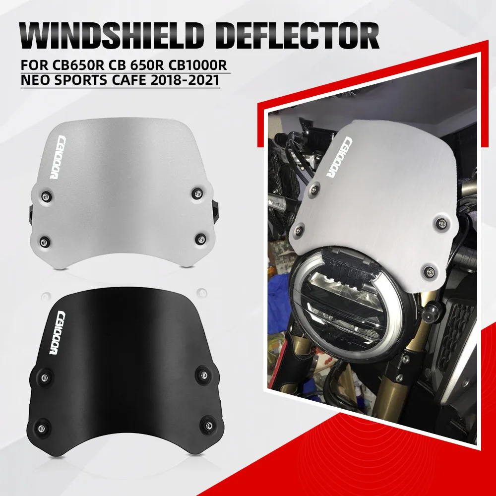 

FOR HONDA CB650R CB 650R CB1000R Neo Sports Cafe 2018 2019 2020 2021 Motorcycle Street Bike Windshield Windscreen Deflector