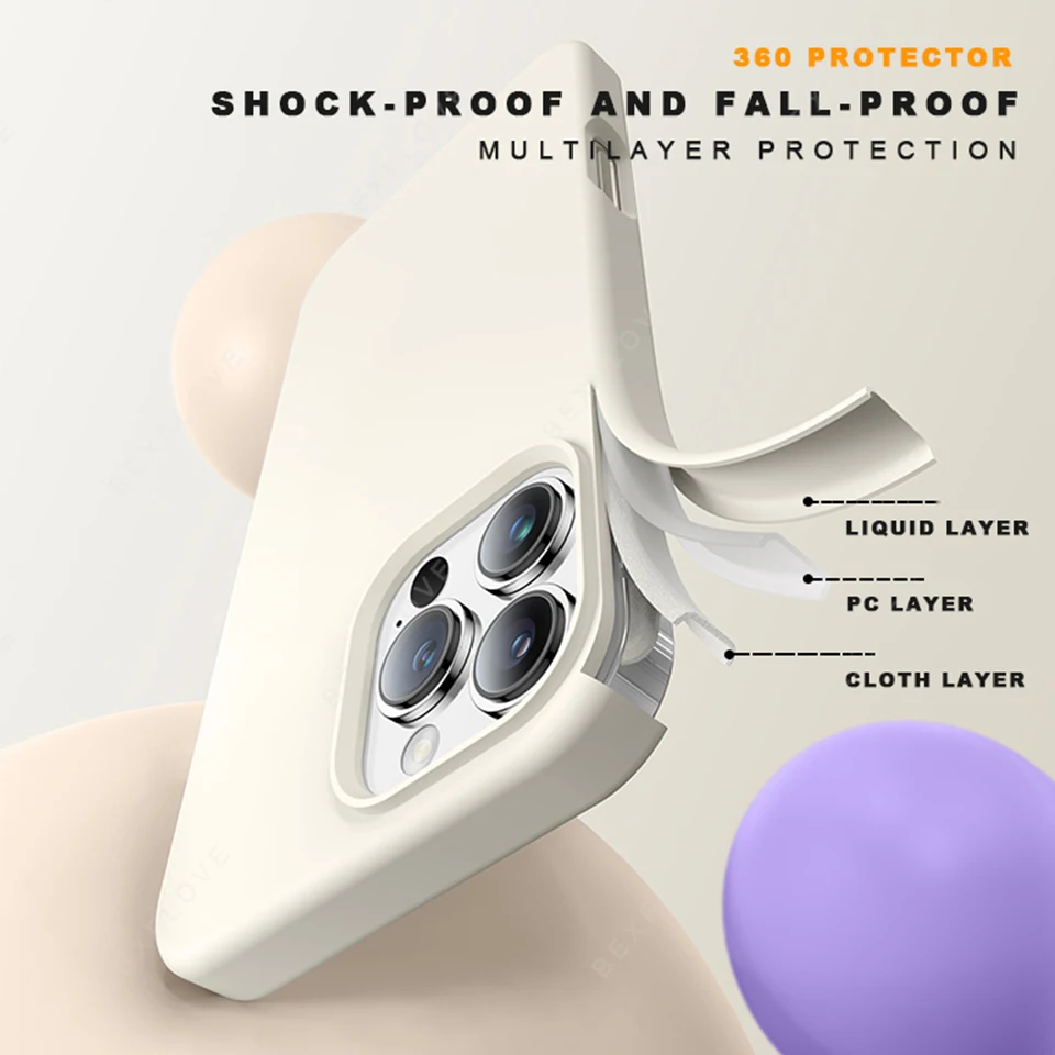 Magnetic Official Phone Case For iPhone 16E 16 14 15 Plus 11 12 13 16 17 Pro Max Air Magsafe Liquid Silicone Protector Cover