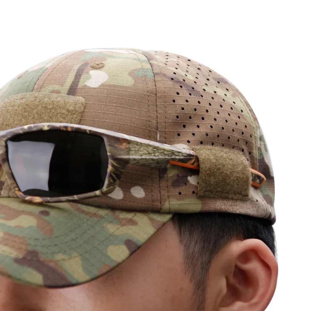 2025 gorra de béisbol de camuflaje para hombre, sombrero protector solar transpirable, deportes al aire libre, caza, senderismo, Camping, playa, pesca, sombrero para el sol