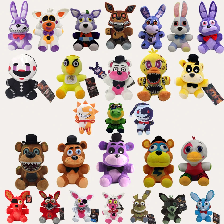 جديد خمس ليلة في فريدي Fnaf لطيف ألعاب من القطيفة دمية بوني الدب ماكر الكرتون محشوة الدمى فريدي لعب للأطفال المشجعين الهدايا