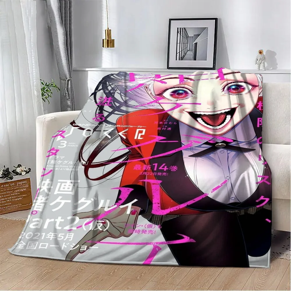 Luxury Throw Blankets Characters K-kakegurui Jabami Yumeko Summer Blanket Bed Personalized Blanket for Sofa Decoration Nap Hairy