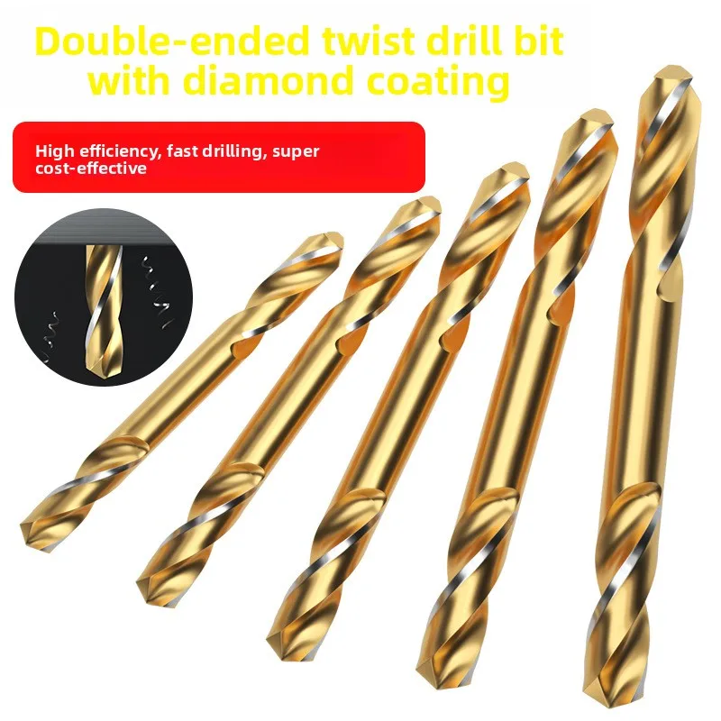 

Double Twist Drill High Speed Steel, Straight Shank Stainless Steel Punching Double Edge Drill Hand Drill, Reaming Tool
