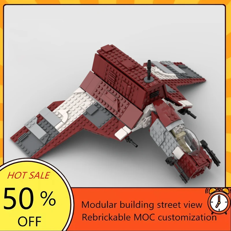 

Набор для сборки космического корабля из 469 деталей: популярная модель из фильма «Звездные войны», модульный конструктор, технологичный подарок, праздничный набор для детей