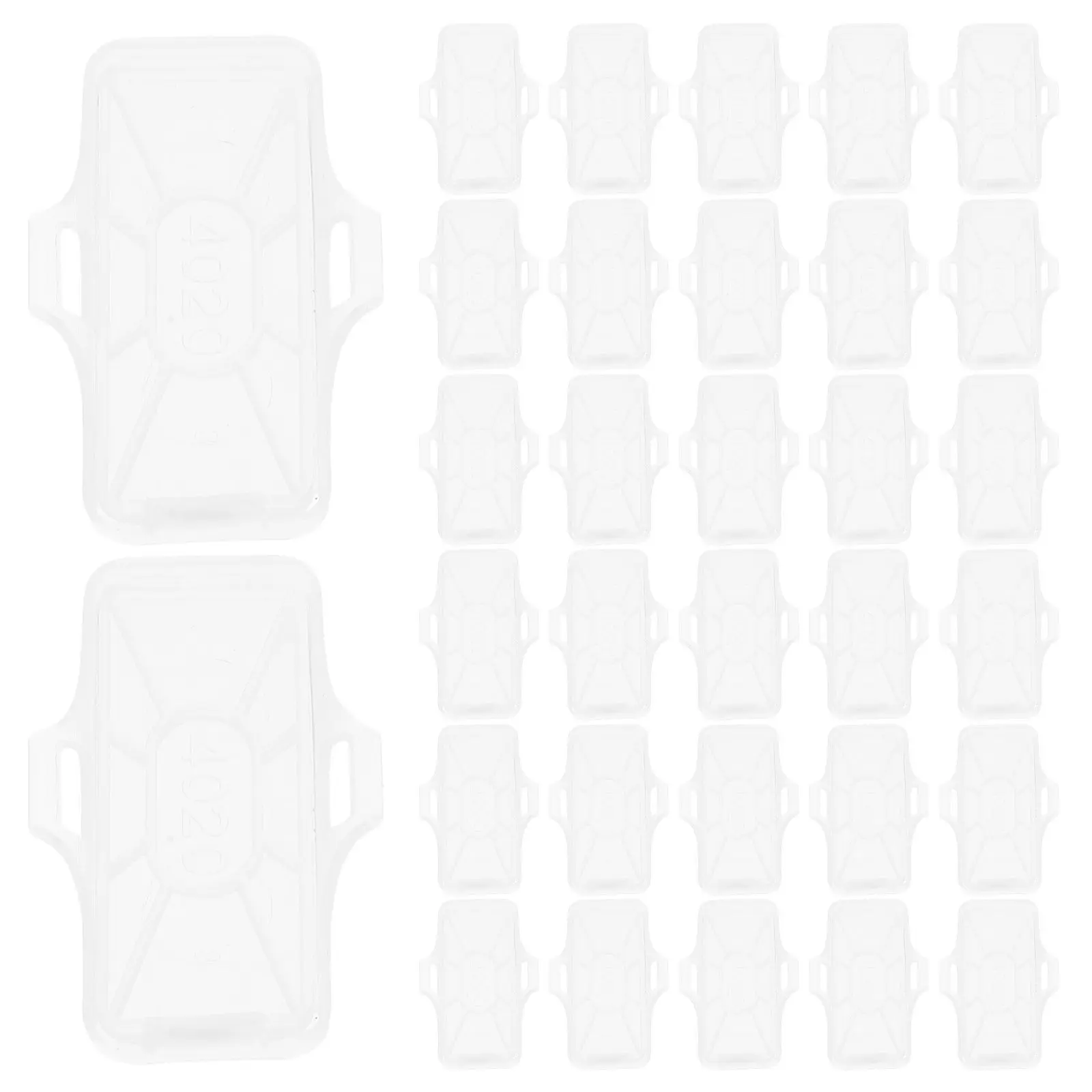 100Pcs Cable Label Holder Case Plastic Identification Box Protective Cover for Wire Sign Name Holder Easy to Use
