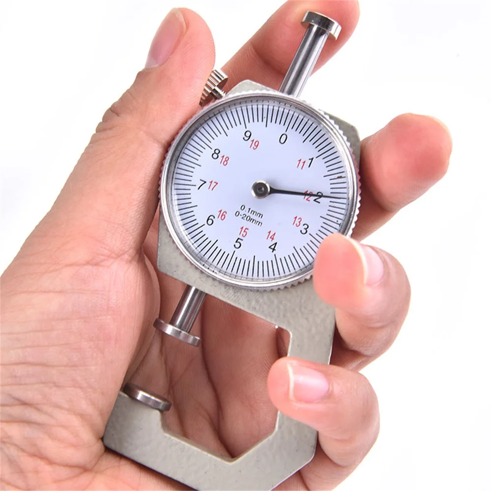 0-10mm/0-20mm Dial Thickness Gauge Leather Paper Thickness Meter Tester For Leather Flim Paper