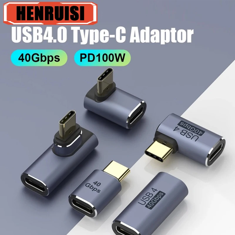 100W Metal USB C Adapter OTG 40Gbps Fast Data Transfer Type-C Charging Converter For 8K 120Hz Vedio Macbook Pro Laptop Phone