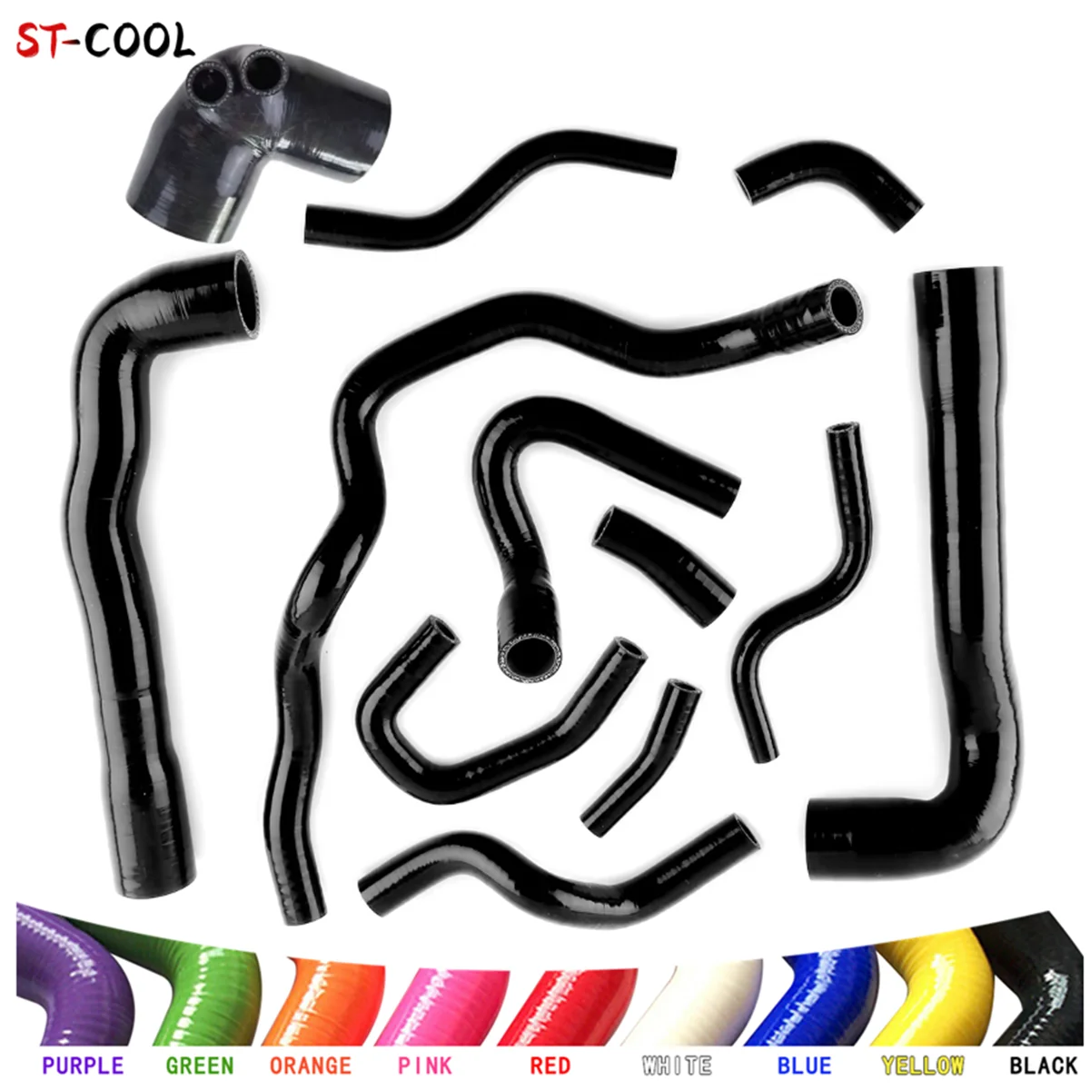 

FOR BMW E36 M3 323i 325i 328i 330i 1992-1999 (European Model) Air Intake & Radiator Hoses Kit Silicone Tubes 12Pcs 10 Colors
