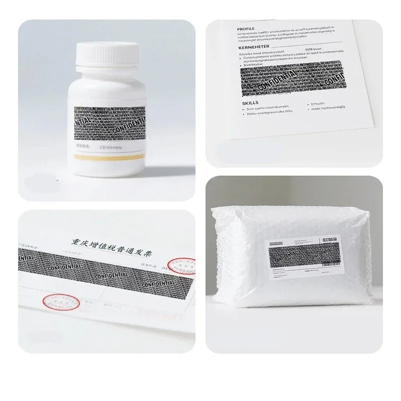 Caneta de Tinta Original para Selo de Privacidade Tipo Rolo, Anti-vazamento e Ocultação de Informações