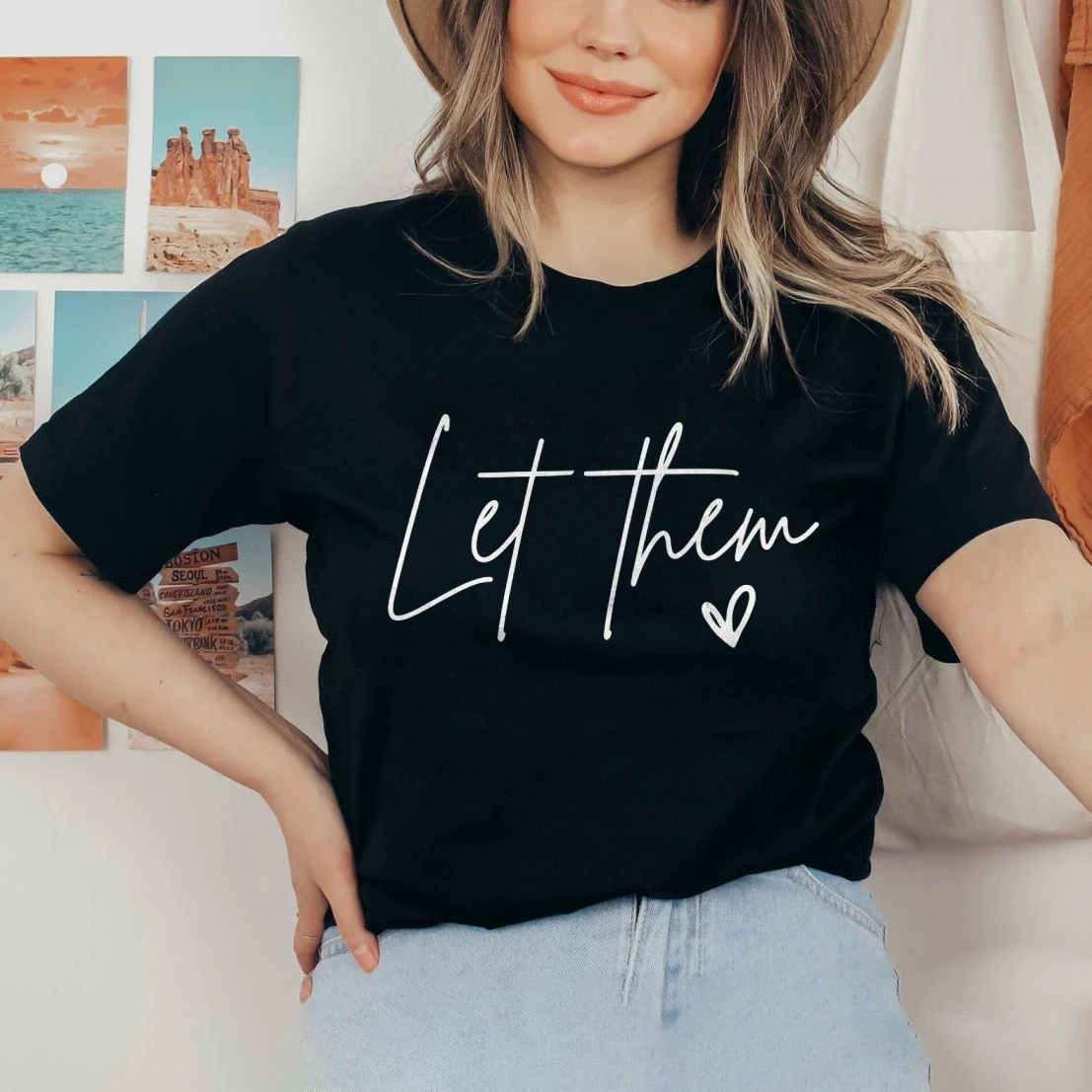 Let Them Comfort Colors Shirt, Inspirational Shirt, Positive Saying Shirt, Mental Health Shirt, Self Love Gift