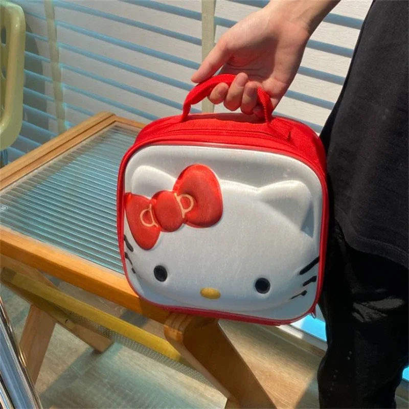 Kawaii Sanrio Hello Kitty Cosmetic Bag Kuromi My Melody Cute Large Capacity Waterproof Beauty Storage Bag Girls Travel Wash Bag