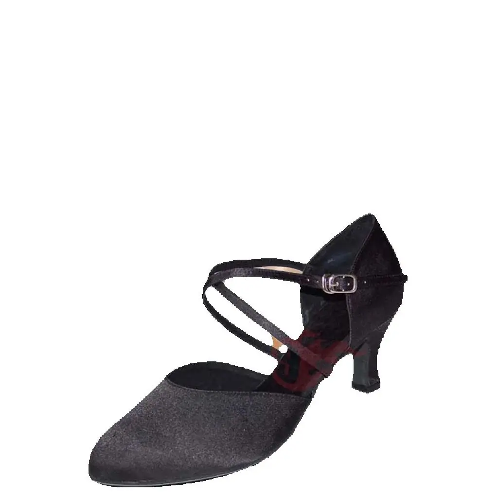 

Practice Women's Satin Low Heel Ballroom Dance Shoes 7cm Closed Toe Zapatos De Baile Lady Dance Shoes Women Ballroom Party Shoes