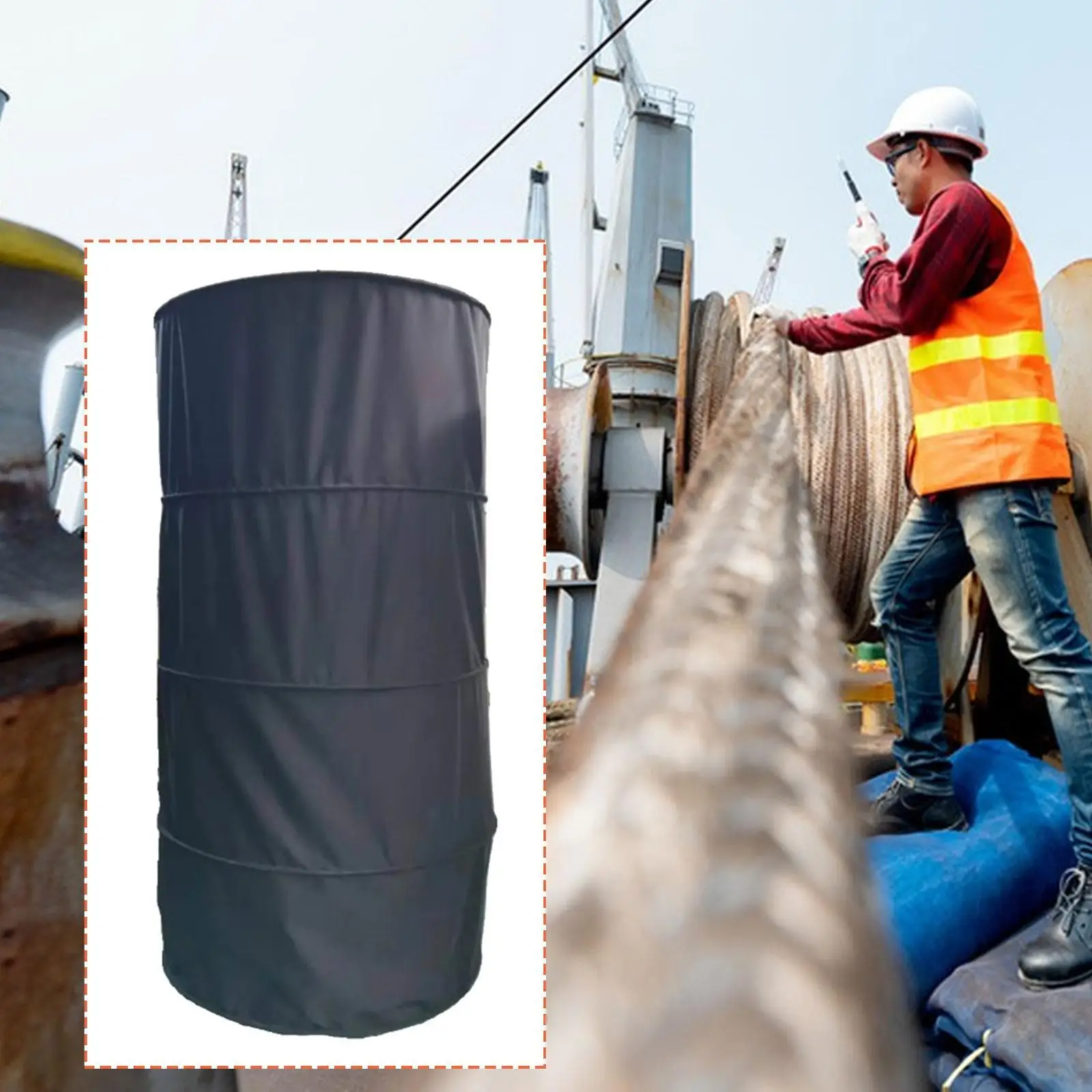 

Marine Daylight Signal, Functional 60 cm Diameter Black Cylinder for Offshore Engineering Vessels, Fishing Boats, Yachts