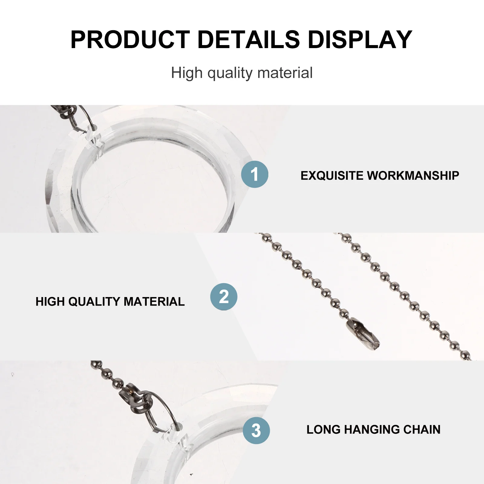 

2Pcs Crystal Fan Hanging Ornaments Premium Clear Ball Prisms Decorative Pendant Lamp Ceiling Curtain Accessories Rainbow