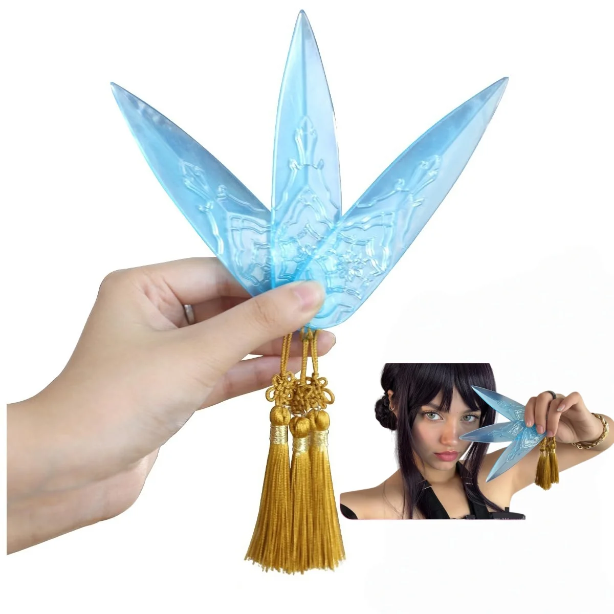 

3 упаковки, полупрозрачный реквизит для кинжала из мягкой смолы, безопасный и устойчивый к порезам для косплея, рождественской и новогодней вечеринки